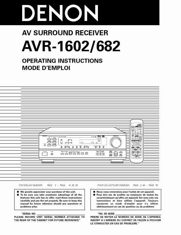 Denon Stereo System AVR-1602-page_pdf